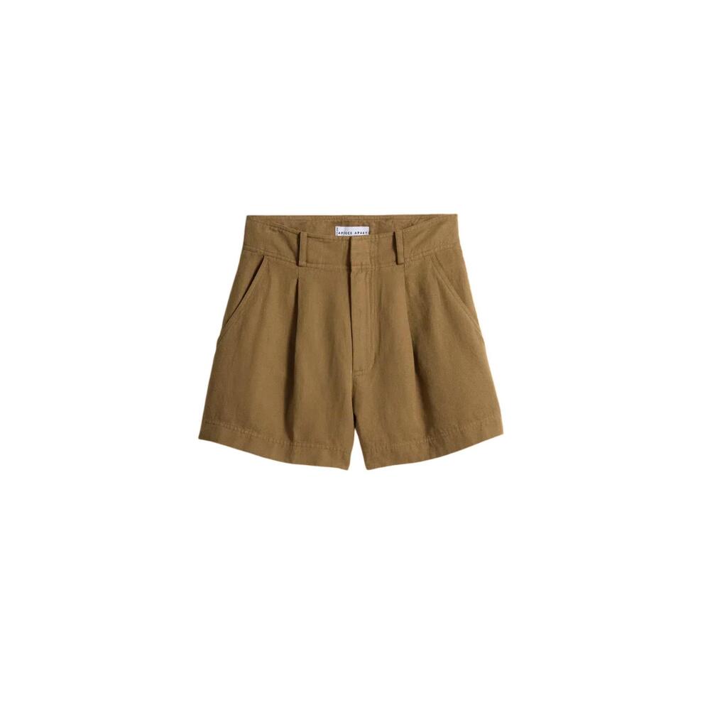 NEW APIECE APART bari shorts in tobacco - Picture 4 of 4